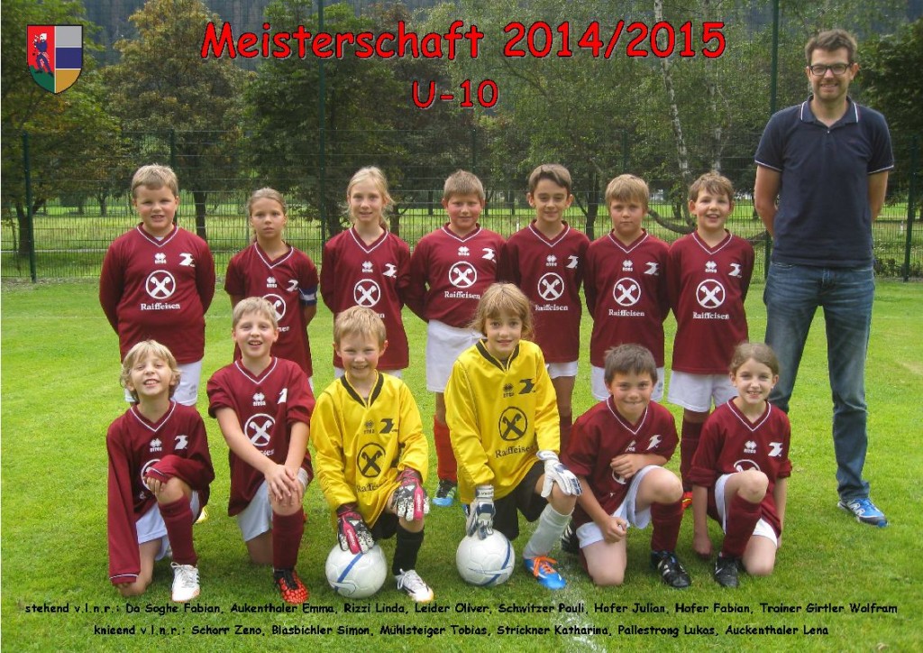ASVG - Sponsorbild U-10 - Saison 2014-2015_r
